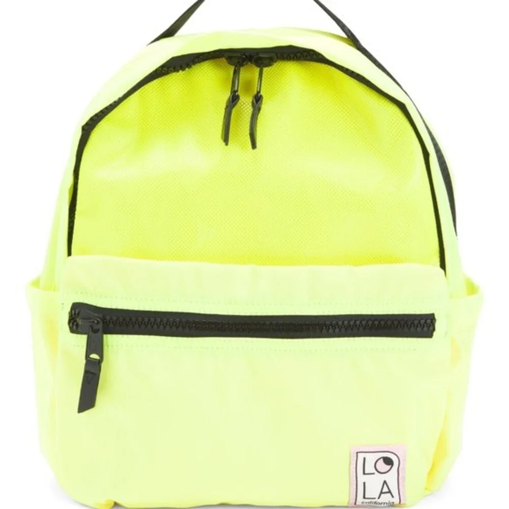 NWT Neon Yellow Lola Starchild Nylon Backpack